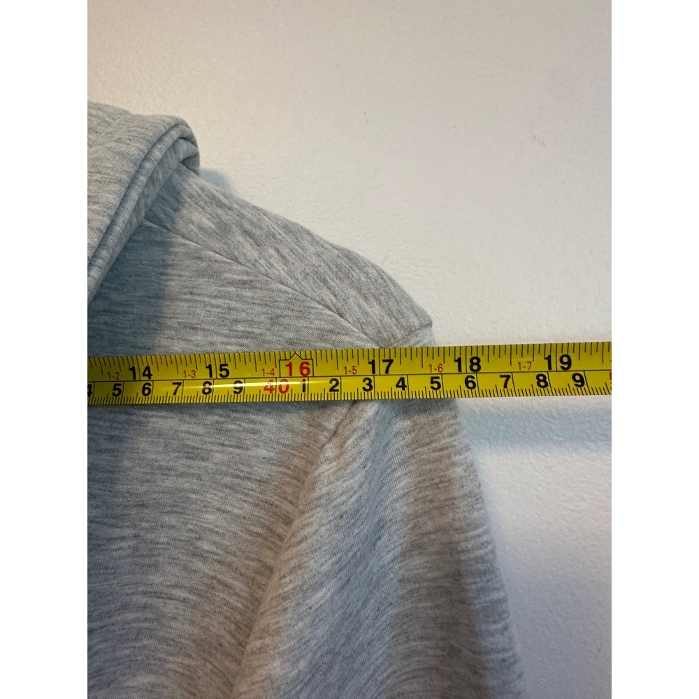 Nu Par Simons Heather Grey Hooded Wrap Robe | Size Medium - Picture 5 of 7